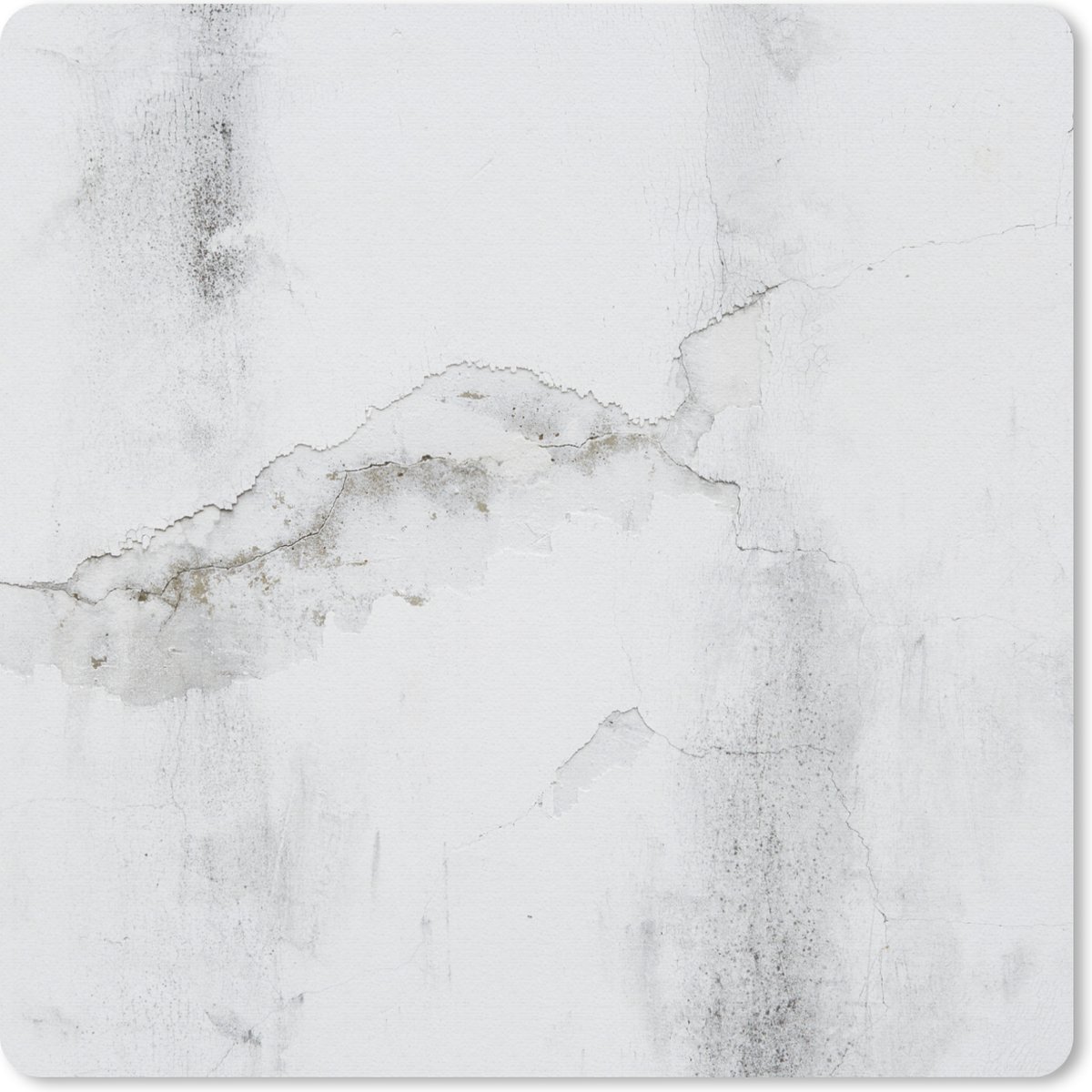 Muismat 30x30 cm - Mousepad Beton - Grijs - Wit - Muismatten