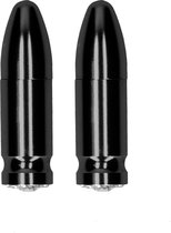 Magnetic Nipple Clamps - Diamond Bullet - Black - Bondage Toys