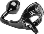 Armour Tug Lock - Medium Plug - Black - Cock Rings