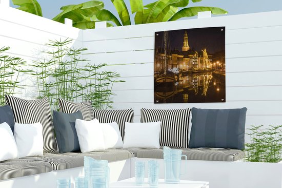Posters de jardin Groningen - Nuit - Lumières - 50x50 cm