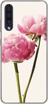 Geschikt voor Samsung Galaxy A30s hoesje - Bloemen - Bloesem - Roze - Siliconen Telefoonhoesje