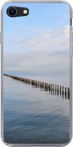 Geschikt voor iPhone 8 hoesje - Noordzee - Wolken - Water - Siliconen Telefoonhoesje