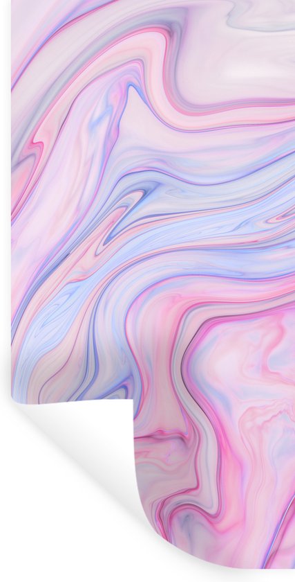 Stickers Stickers muraux - Marbre - Couleurs - Pastel - 40x80 cm - Feuille adhésive