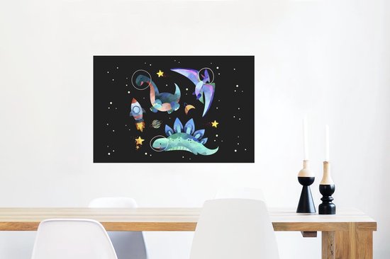 Affiche Etoiles - Dinosaurus - Enfants - 60x40 cm