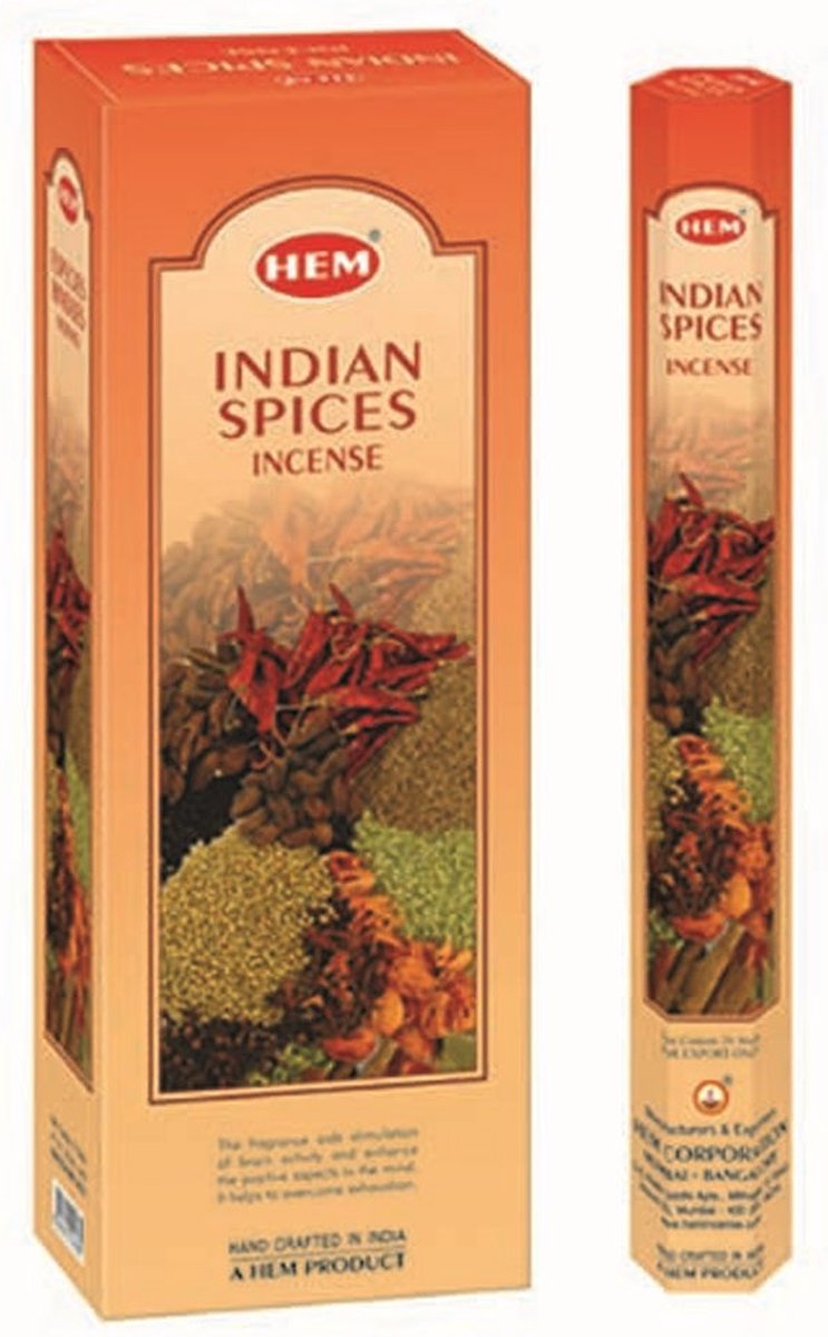 HEM Wierook - Indian Spices - Slof (6 pakjes/120 stokjes)