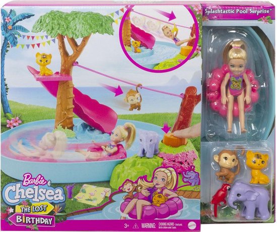 Barbie Family The Lost Birthday Jungle Rivier Speelset met Chealsea Barbie Pop - Barbie