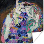 Poster De maagden - schilderij van Gustav Klimt - 100x100 cm XXL