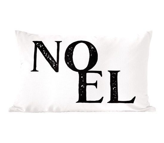 Sierkussens - Kussentjes Woonkamer - 50x30 cm - Noel - Spreuken - Quotes - Kerst - Kerstversiering - Kerstdecoratie voor binnen - Woonkamer