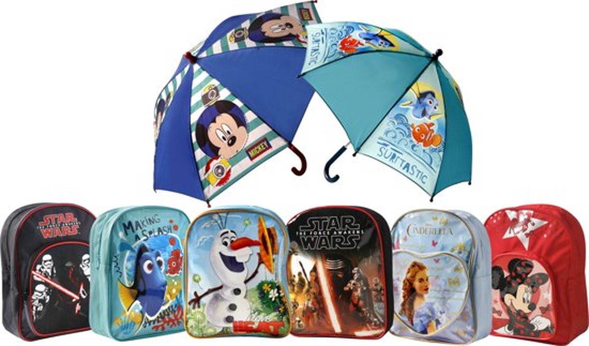 Childrens Parapluie Pour Extérieur & Voyage Enfants Personnage de Disney Finding Dory plastique 
