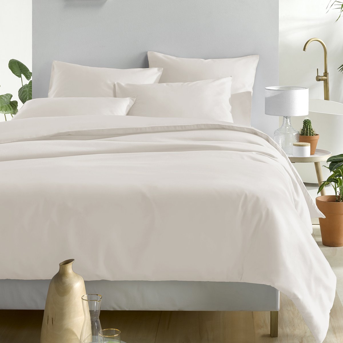 De Witte Lietaer Oyster Case Jersey, Cotton, Fitted Sheet, 180 x 200 x
