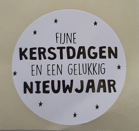 Kerstkaart rond ‘Prettige kerstdagen