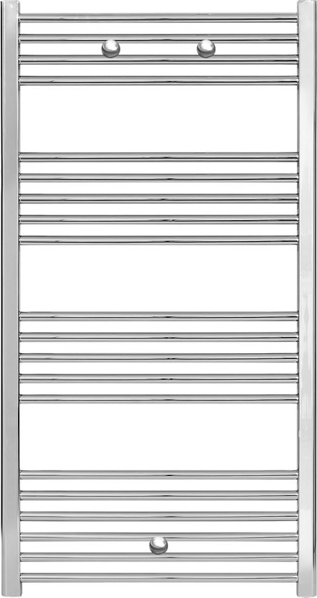 Bally Handdoekradiator Zijaansluiting 1200x600mm 391 Watt Chroom