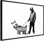 Ingelijste Poster - Banksy: Kies je wapen, Zwarte Lijst