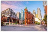 Het verlaten centrum van Toronto in Ontario bij twilight  - Foto op Akoestisch paneel - 225 x 150 cm