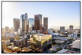 De skyline van downtown cityscape Los Angeles - Foto op Akoestisch paneel - 225 x 150 cm