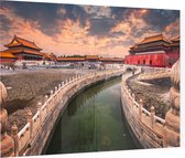De Gouden Waterstroom in de Verboden Stad in Beijing - Foto op Plexiglas - 60 x 40 cm