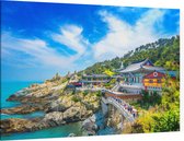 Boeddhistische tempel Haedong Yonggungsa in Busan - Foto op Canvas - 90 x 60 cm