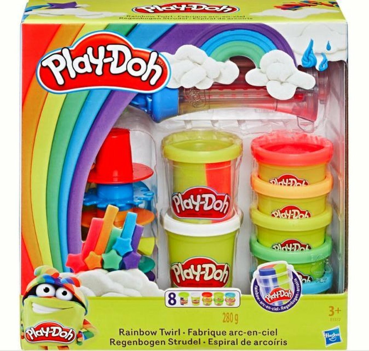 Merkloos Klei Speelset met Regenboog Draaimolen en Mixerset - 8 Kleuren — cadeau in Spellen & Speelgoed - foto 5