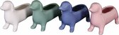 - planter hond keramiek 20.5x6.5x12.5cm 1pc mix box a / 4 - mixed - 205x65x1251