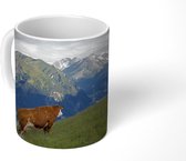 Mok - Koe op de bergweide in het Nationaal park Hohe Tauern in Oostenrijk - 350 ML - Beker