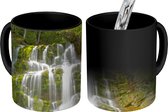Magische Mok - Foto op Warmte Mok - Waterval in het Nationaal park Forillon in Noord-Amerika - 350 ML