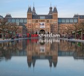 I Am Amsterdam letters voor het Rijksmuseum - Fotobehang (in banen) - 450 x 260 cm