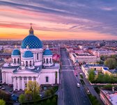 Russisch-orthodoxe Drievuldigheidskathedraal in Sint-Petersburg - Fotobehang (in banen) - 350 x 260 cm