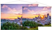 Uitzicht op het Business Center van San Francisco - Foto op Textielposter - 45 x 30 cm