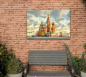 Kathedraal van de Voorbede van de Moeder Gods in Moskou - Foto op Tuinposter - 120 x 80 cm