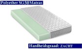 Caravan -  1-Persoons Matras -SG30 POLYETHER - 20cm - Zacht ligcomfort - 80x190/20