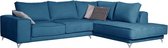 MONACO grote 5-6 zits hoekbank in fluweel 300x225Cm
