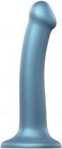 Strap On Me - Siliconen Dildo - Blauw - M