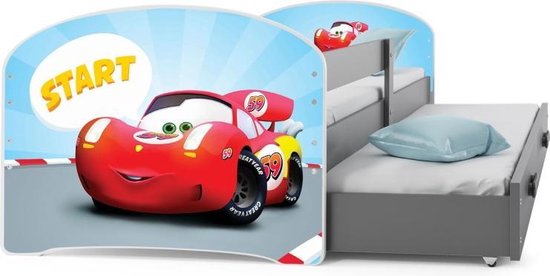 Peuterbed met Onderschuifbed gratis matrassen bedbodems – 80 160 cm – Kinderbed... | bol.com