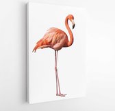 Onlinecanvas - Schilderij - Flamingo Art Verticaal Vertical - Multicolor - 115 X 75 Cm