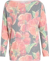 Cassis Dames Cassis - Truitje met bloemenprint - Trui - Maat XL