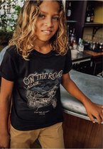 DEELUXE T-shirt met motorprint ROADY Charcoal