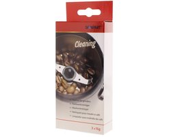 Scanpart koffiemolen reiniger - Reinigingsbonen speciaal geschikt voor maalwerk - Brouwunit - Zetgroep - Koffiezetgroep - 3 zakjes - Universeel