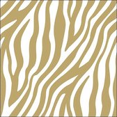 Ambiente - Servetten (20 stuks) - Zebra Stripes Gold