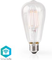 Nedis SmartLife LED Filamentlamp | Wi-Fi | E27 | 500 lm | 5 W | Warm Wit | 2700 K | Glas | Android™ / IOS | ST64