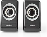 Nedis PC-Speaker - 2.0 - 18 W - 3,5 mm Male - USB Gevoed - Volumebediening - Output