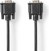 Nedis VGA-Kabel - VGA Male - VGA Male - Vernikkeld - Maximale resolutie: 1024x768 - 2.00 m - Rond - ABS - Zwart - Label