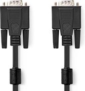VGA-Kabel | VGA Male | VGA Male | Vernikkeld | Maximale resolutie: 1280x768 | 15.0 m | Rond | ABS | Zwart | Polybag