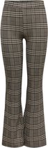 Jacqueline de Yong Broek Jdymandy Mia Flare Check Pant Jrs 15243104 Cobblestone/big Check Dames Maat - XS