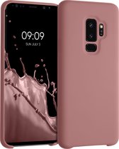 kwmobile telefoonhoesje geschikt voor Samsung Galaxy S9 Plus - Hoesje met siliconen coating - Smartphone case in winter roze