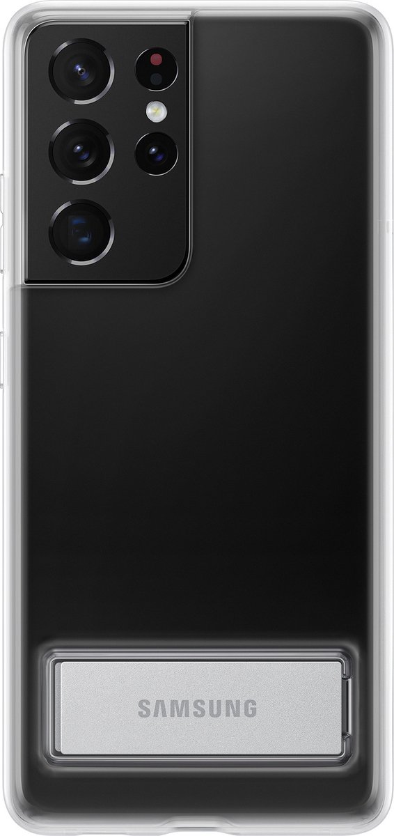 Samsung Clear Standing Hoesje - Samsung S21 Ultra - Transparant