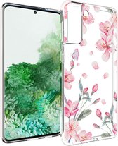 iMoshion Design voor de Samsung Galaxy S21 Plus hoesje - Bloem - Roze