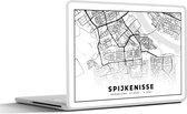 Laptop sticker - 14 inch - Kaart - Spijkenisse - Nederland - 32x5x23x5cm - Laptopstickers - Laptop skin - Cover