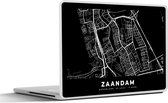 Laptop sticker - 13.3 inch - Kaart - Zaandam - Nederland - 31x22,5cm - Laptopstickers - Laptop skin - Cover