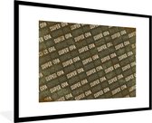 Fotolijst incl. Poster - Super opa - Spreuken - Quotes - Opa - 120x80 cm - Posterlijst