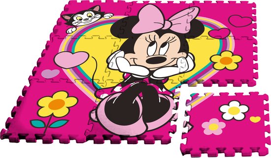 Disney Puzzle de Sol Minnie Mouse Junior 90 Cm Mousse Rose 9 Pièces |  bol.com